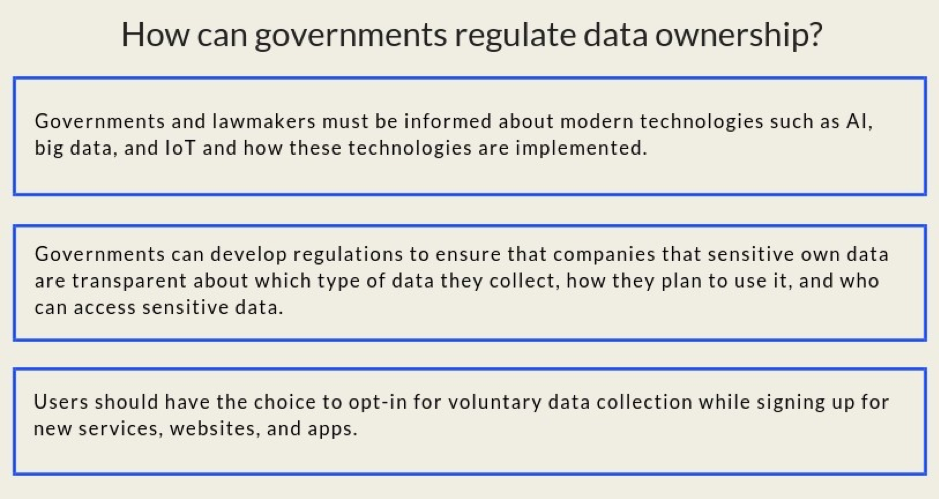 Why Governments Need To Regulate Data Ownership